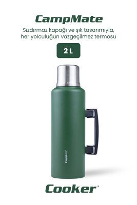Cooker CampMate 2 Litre Paslanmaz Çelik Termos - 16