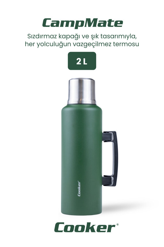 Cooker CampMate 2 Litre Paslanmaz Çelik Termos - 16