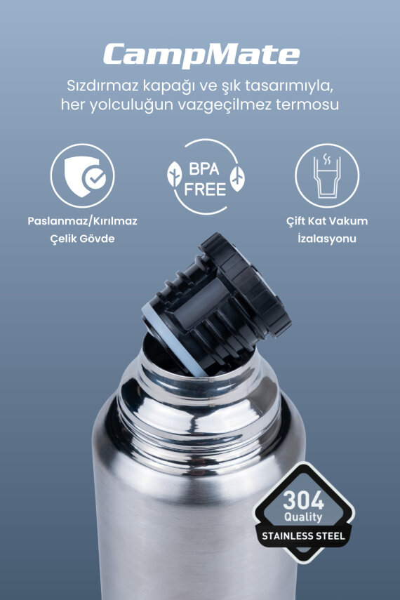 Cooker CampMate 750 ml Paslanmaz Çelik Termos CKR2105 - 3