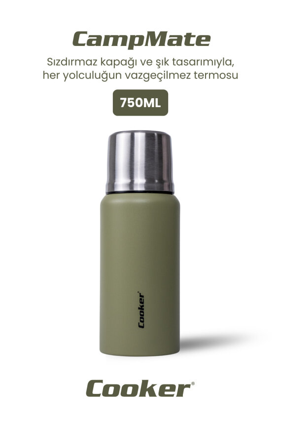 Cooker CampMate 750 ml Paslanmaz Çelik Termos CKR2106 - 11