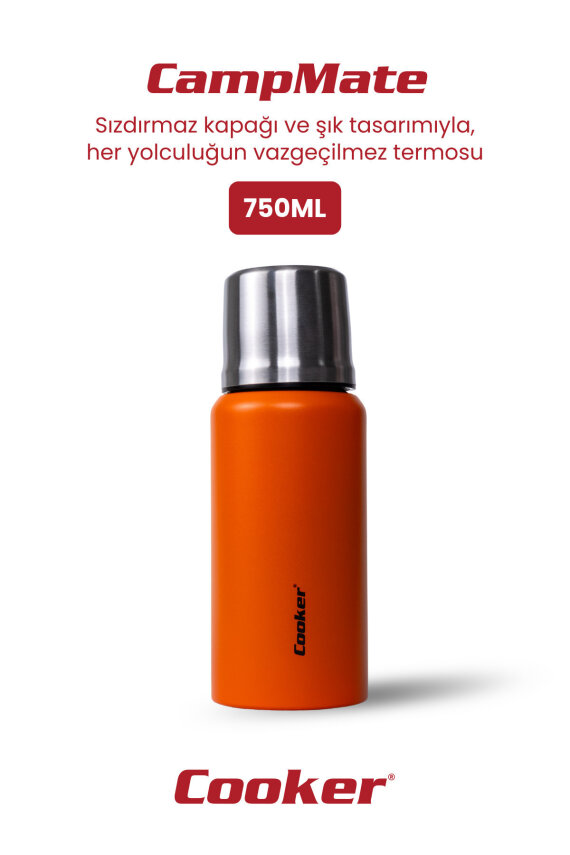 Cooker CampMate 750 ml Paslanmaz Çelik Termos CKR2106 - 22