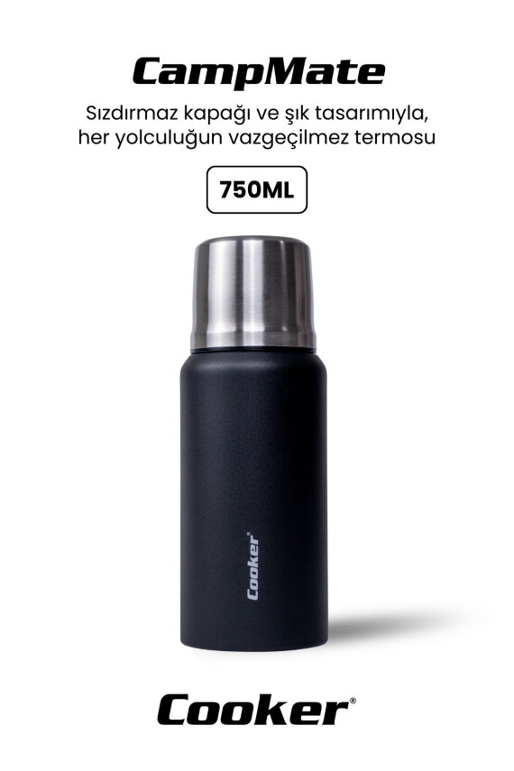 Cooker CampMate 750 ml Paslanmaz Çelik Termos CKR2106 - 27