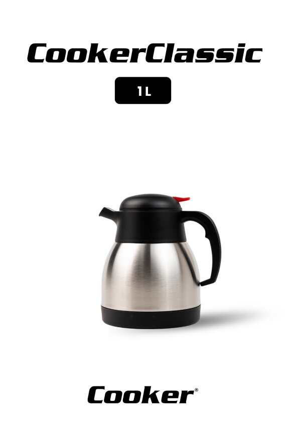 Cooker Classic 1 Litre Paslanmaz Çelik Termos CKR2035 - 1