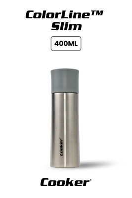 Cooker ColorLine Slim 400 ml Paslanmaz Çelik Termos CKR2056