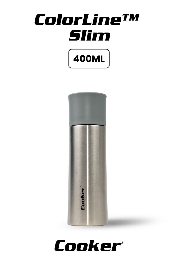 Cooker ColorLine Slim 400 ml Paslanmaz Çelik Termos CKR2056 - 1