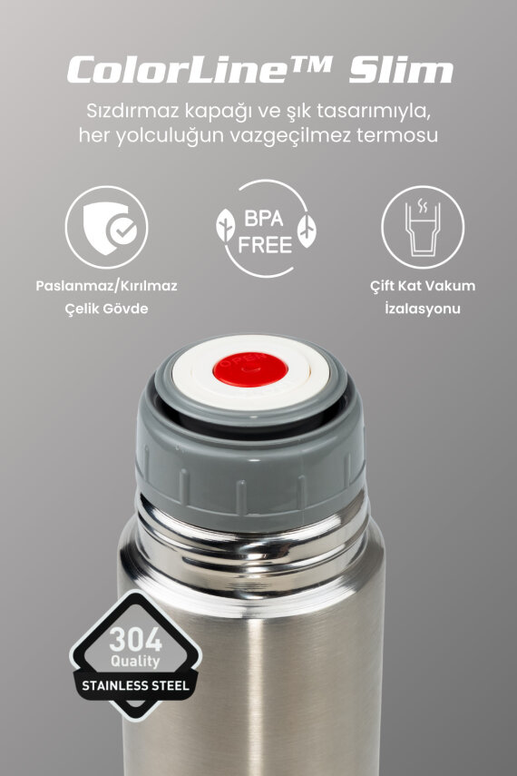 Cooker ColorLine Slim 400 ml Paslanmaz Çelik Termos CKR2056 - 3