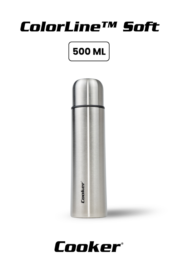 Cooker ColorLine Soft 500 ml Paslanmaz Çelik Termos CKR2115 - 1