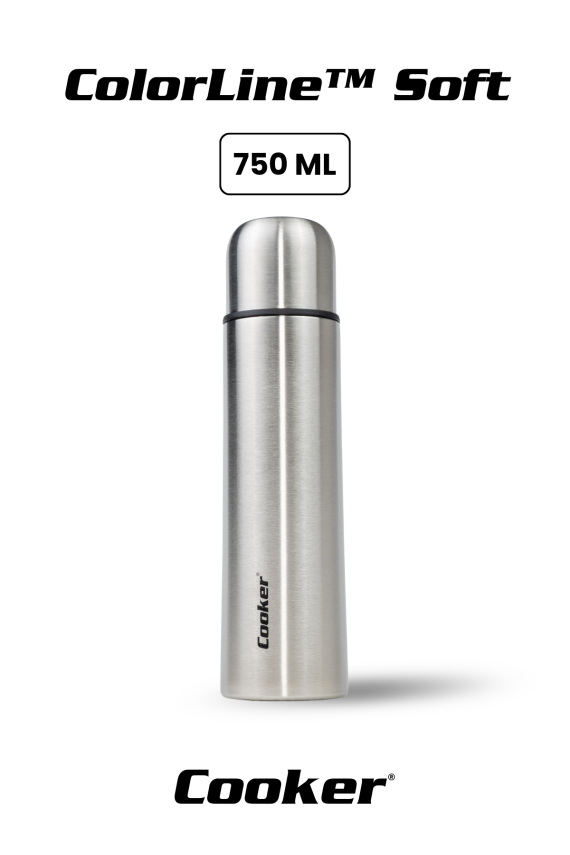 Cooker ColorLine Soft 750 ml Paslanmaz Çelik Termos CKR2108 - 1