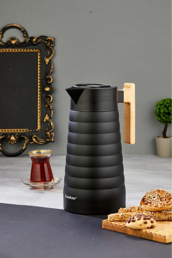 Cooker ColorStay BambooPour 2 Litre Paslanmaz Çelik Bambu Saplı Termos CKR2096 - 2