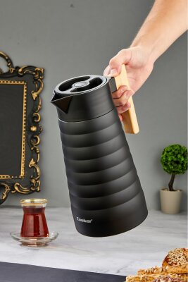 Cooker ColorStay BambooPour 2 Litre Paslanmaz Çelik Bambu Saplı Termos CKR2096 - 4
