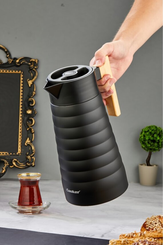 Cooker ColorStay BambooPour 2 Litre Paslanmaz Çelik Bambu Saplı Termos CKR2096 - 4