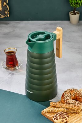 Cooker ColorStay BambooPour 2 Litre Paslanmaz Çelik Bambu Saplı Termos CKR2096 - 5