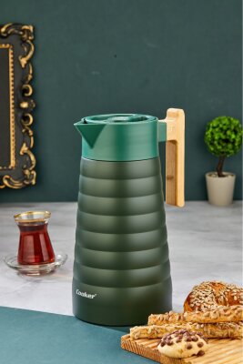 Cooker ColorStay BambooPour 2 Litre Paslanmaz Çelik Bambu Saplı Termos CKR2096 - 6