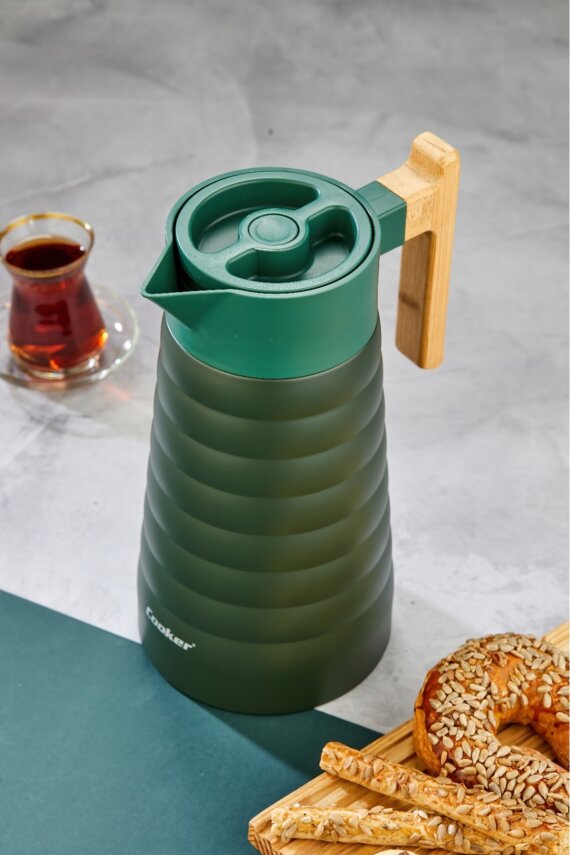 Cooker ColorStay BambooPour 2 Litre Paslanmaz Çelik Bambu Saplı Termos CKR2096 - 7