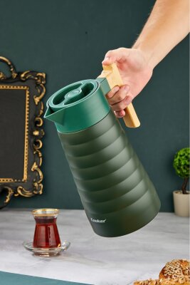 Cooker ColorStay BambooPour 2 Litre Paslanmaz Çelik Bambu Saplı Termos CKR2096 - 8