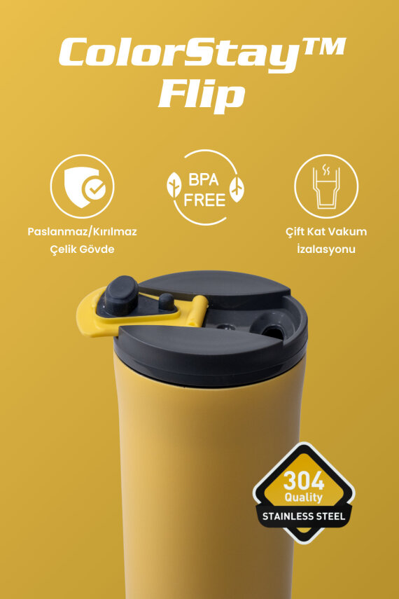 Cooker ColorStay Flip 400 ml Paslanmaz Çelik Bardak Termos CKR2041 - 21