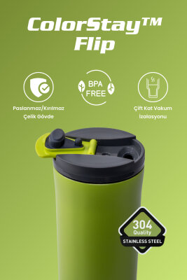 Cooker ColorStay Flip 400 ml Paslanmaz Çelik Bardak Termos CKR2041 - 26