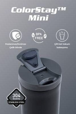 Cooker ColorStay Mini 300 ml Paslanmaz Çelik Bardak Termos CKR2101 - 6