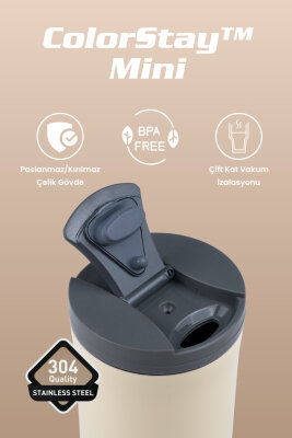 Cooker ColorStay Mini 300 ml Paslanmaz Çelik Bardak Termos CKR2101 - 12
