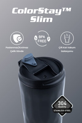 Cooker ColorStay Slim 500 ml Paslanmaz Çelik Bardak Termos CKR2100 - 6