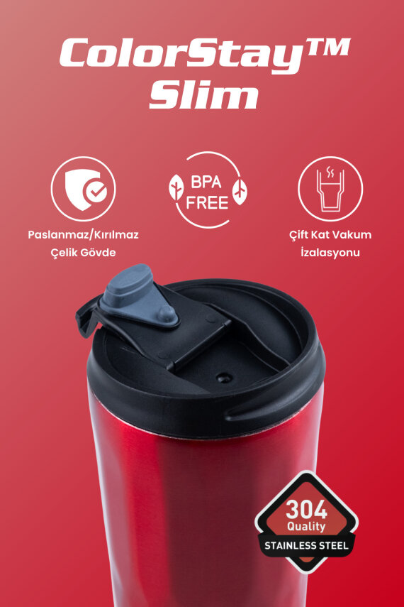 Cooker ColorStay Slim 500 ml Paslanmaz Çelik Bardak Termos CKR2100 - 12
