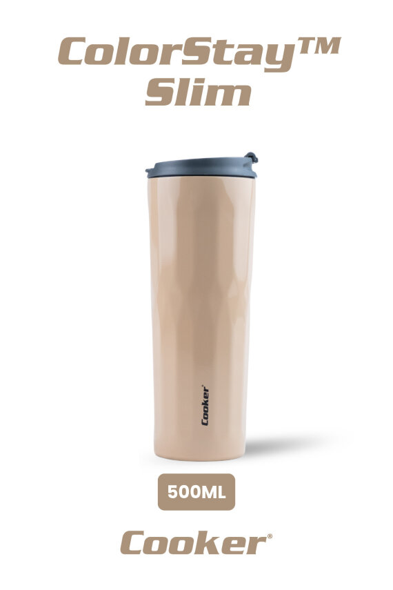 Cooker ColorStay Slim 500 ml Paslanmaz Çelik Bardak Termos CKR2100 - 13