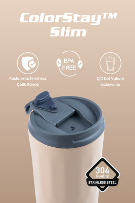 Cooker ColorStay Slim 500 ml Paslanmaz Çelik Bardak Termos CKR2100 - 15