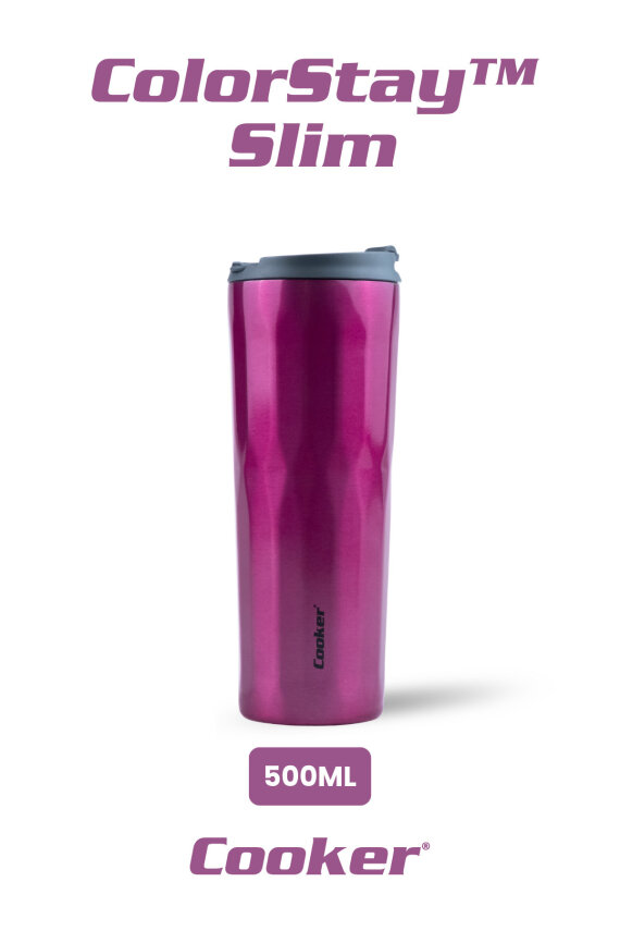 Cooker ColorStay Slim 500 ml Paslanmaz Çelik Bardak Termos CKR2100 - 16