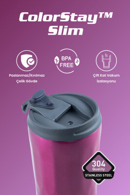 Cooker ColorStay Slim 500 ml Paslanmaz Çelik Bardak Termos CKR2100 - 18