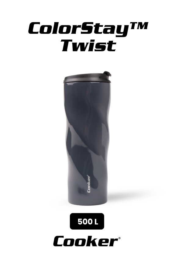 Cooker ColorStay Twist 500 ml Paslanmaz Çelik Bardak Termos CKR2051 - 1