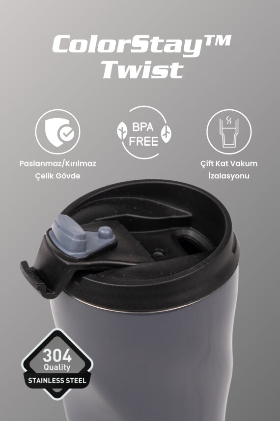 Cooker ColorStay Twist 500 ml Paslanmaz Çelik Bardak Termos CKR2051 - 3