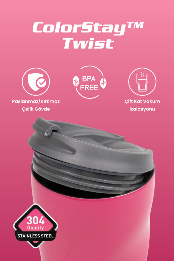 Cooker ColorStay Twist 500 ml Paslanmaz Çelik Bardak Termos CKR2051 - 6