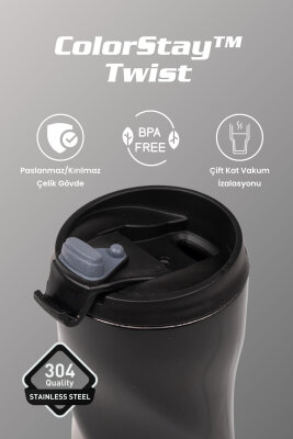 Cooker ColorStay Twist 500 ml Paslanmaz Çelik Bardak Termos CKR2051 - 9