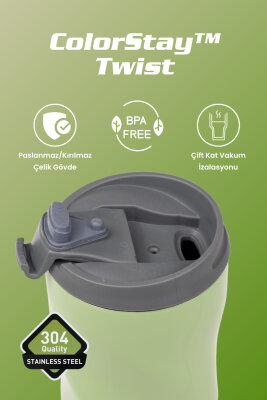 Cooker ColorStay Twist 500 ml Paslanmaz Çelik Bardak Termos CKR2051 - 12