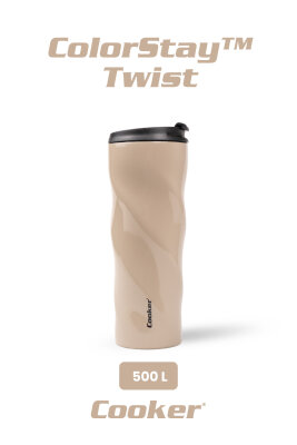Cooker ColorStay Twist 500 ml Paslanmaz Çelik Bardak Termos CKR2051 - 13