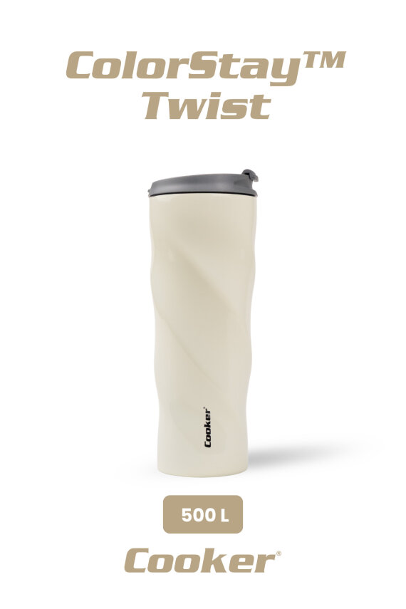 Cooker ColorStay Twist 500 ml Paslanmaz Çelik Bardak Termos CKR2051 - 16