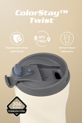 Cooker ColorStay Twist 500 ml Paslanmaz Çelik Bardak Termos CKR2051 - 18