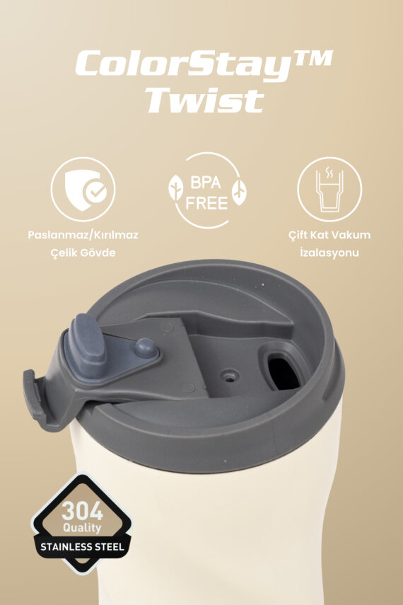 Cooker ColorStay Twist 500 ml Paslanmaz Çelik Bardak Termos CKR2051 - 18