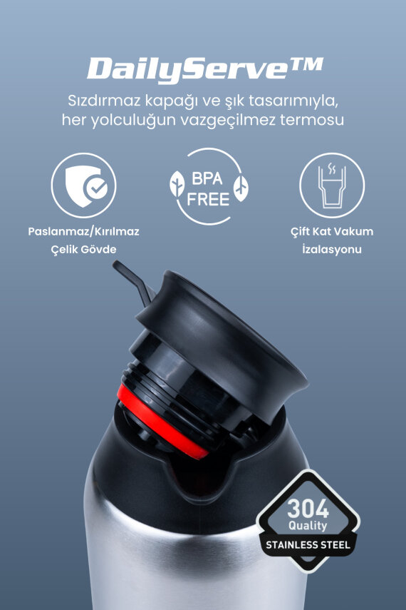 Cooker DailyServe 2.5 Litre Paslanmaz Çelik Termos CKR2123 - 3