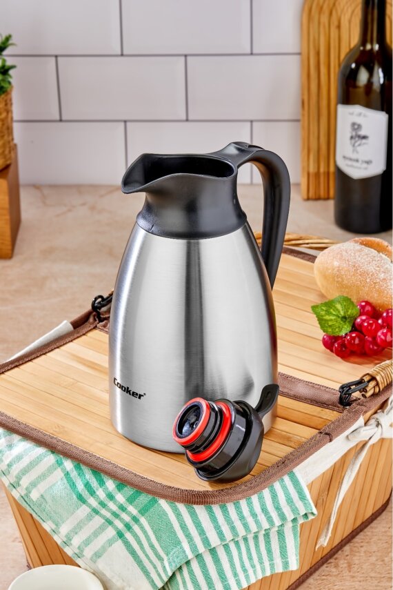 Cooker Family 1.5 Litre Paslanmaz Çelik Termos CKR2098 - 5