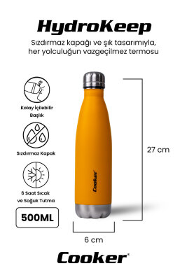 Cooker HydroKeep 500 ml Paslanmaz Çelik Şişe Termos CKR2071 - 2
