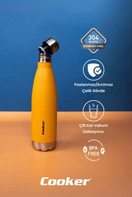 Cooker HydroKeep 500 ml Paslanmaz Çelik Şişe Termos CKR2071 - 3