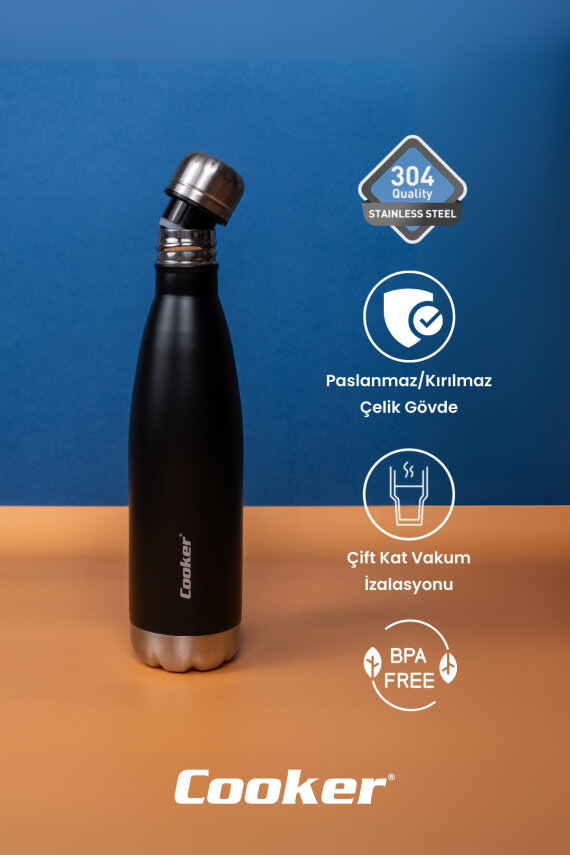 Cooker HydroKeep 500 ml Paslanmaz Çelik Şişe Termos CKR2071 - 13