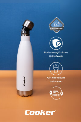 Cooker HydroKeep 500 ml Paslanmaz Çelik Şişe Termos CKR2071 - 18
