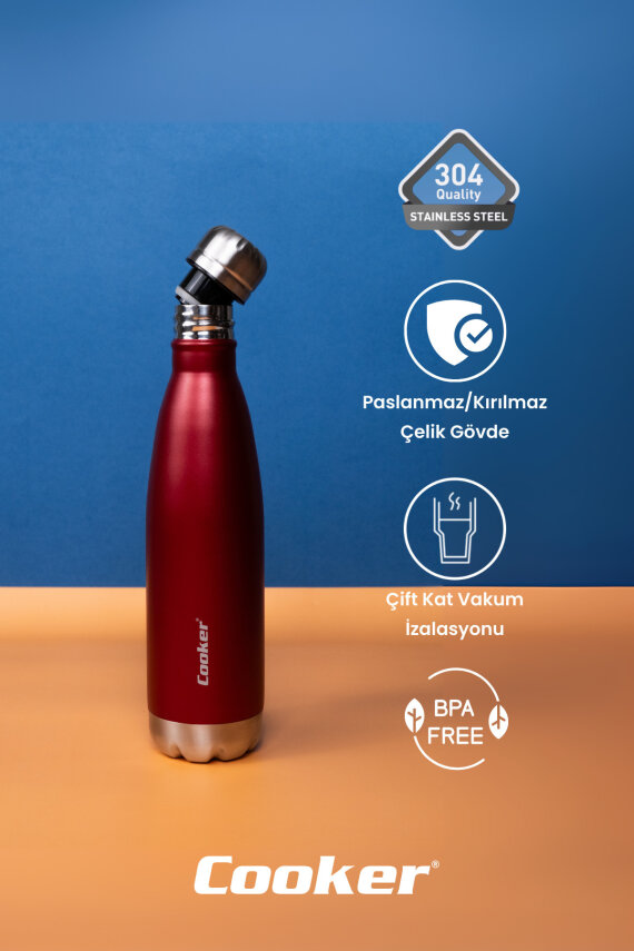 Cooker HydroKeep 500 ml Paslanmaz Çelik Şişe Termos CKR2071 - 23