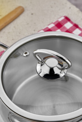 Cooker Lara 16 cm İndüksiyon Uyumlu Paslanmaz Çelik Derin Tencere CKR1619 - 2