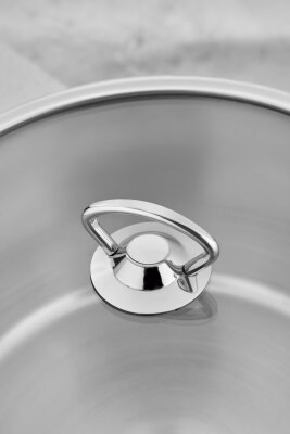 Cooker Lara 26 cm İndüksiyon Uyumlu Paslanmaz Çelik Cam Kapaklı Derin Tencere CKR461 - 2