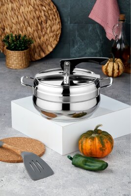 Cooker Lara 4 Litre İndüksiyon Uyumlu Düdüklü Tencere CKR2921