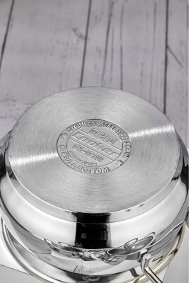 Cooker Lara 6 Parça 12-14-16 cm İndüksiyon Uyumlu Paslanmaz Çelik Güveç Tencere Seti CKR3336 - 2
