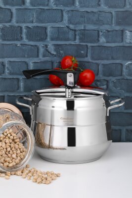 Cooker Lara 8 Litre İndiksiyon Uyumlu Düdüklü Tencere CKR912
